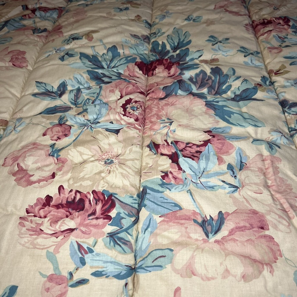 Ralph Lauren Vintage Floral Elsa Grasslands King Comforter Bedspread 96"x87" - Picture 5 of 8
